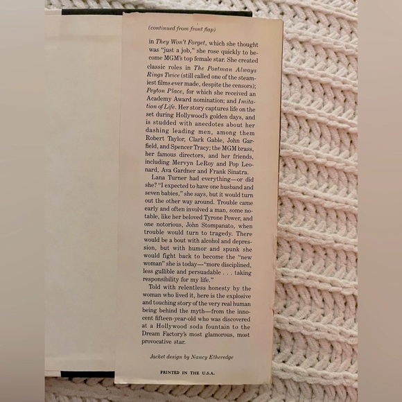 ❣️Lana Turner The Legend, The Lady, The Truth Memoir Biography Movie Star Love❣️ - Picture 4 of 15